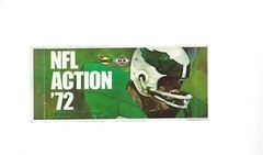 1972 Sunoco NFL unopened 9 stamp player single packs w/ Philadelphia Eagles logo