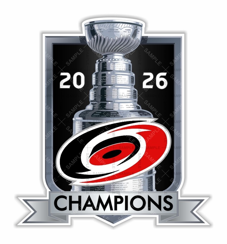 Carolina Hurricanes 2026 Champions Precision Cut Decal