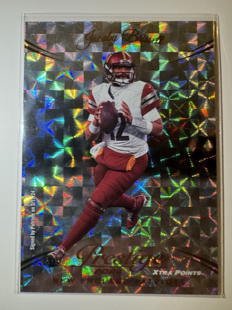 Jacoby Brissett 2024 Panini Prestige #200 Xtra Points Hyper New England Patriots