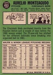 1967 Topps #453 Aurelio Monteagudo