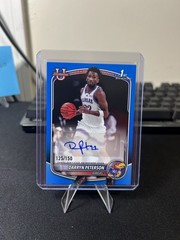 2025 Bowman Chrome U TRUE BLUE REFRACTOR /150 Darryn Peterson 1st Auto MINT JAZZ