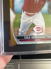 2023 Bowman Draft Cole Schoenwetter Gold /50 SGC 10 Gem Mint #BD-116 1st