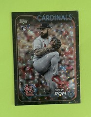 2024 Topps Series 2 Drew Rom Black Crackle Foil #476 St. Louis Cardinals