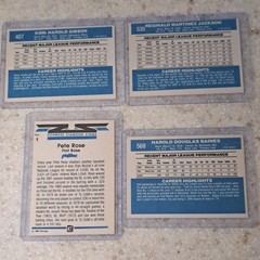 Donruss 1982 MLB Baseball Card Lot of 4 Gibson/Jackson/Rose/Baines DK