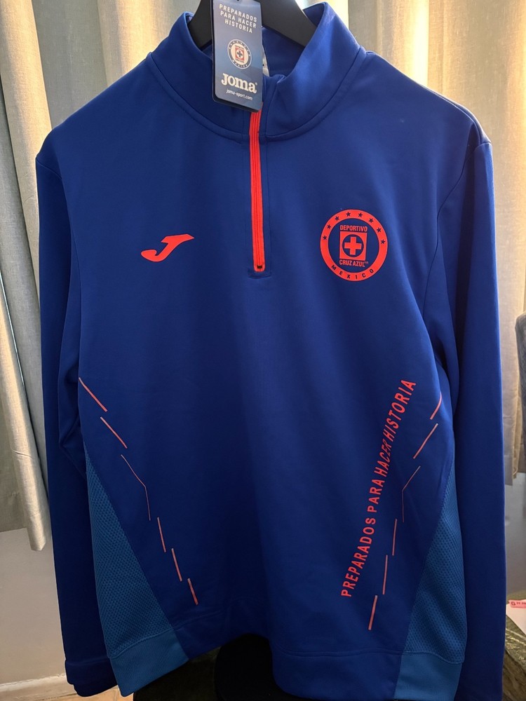 Classic Joma Cruz Azul Quarter Zip Jacket, size Adult 2X Large