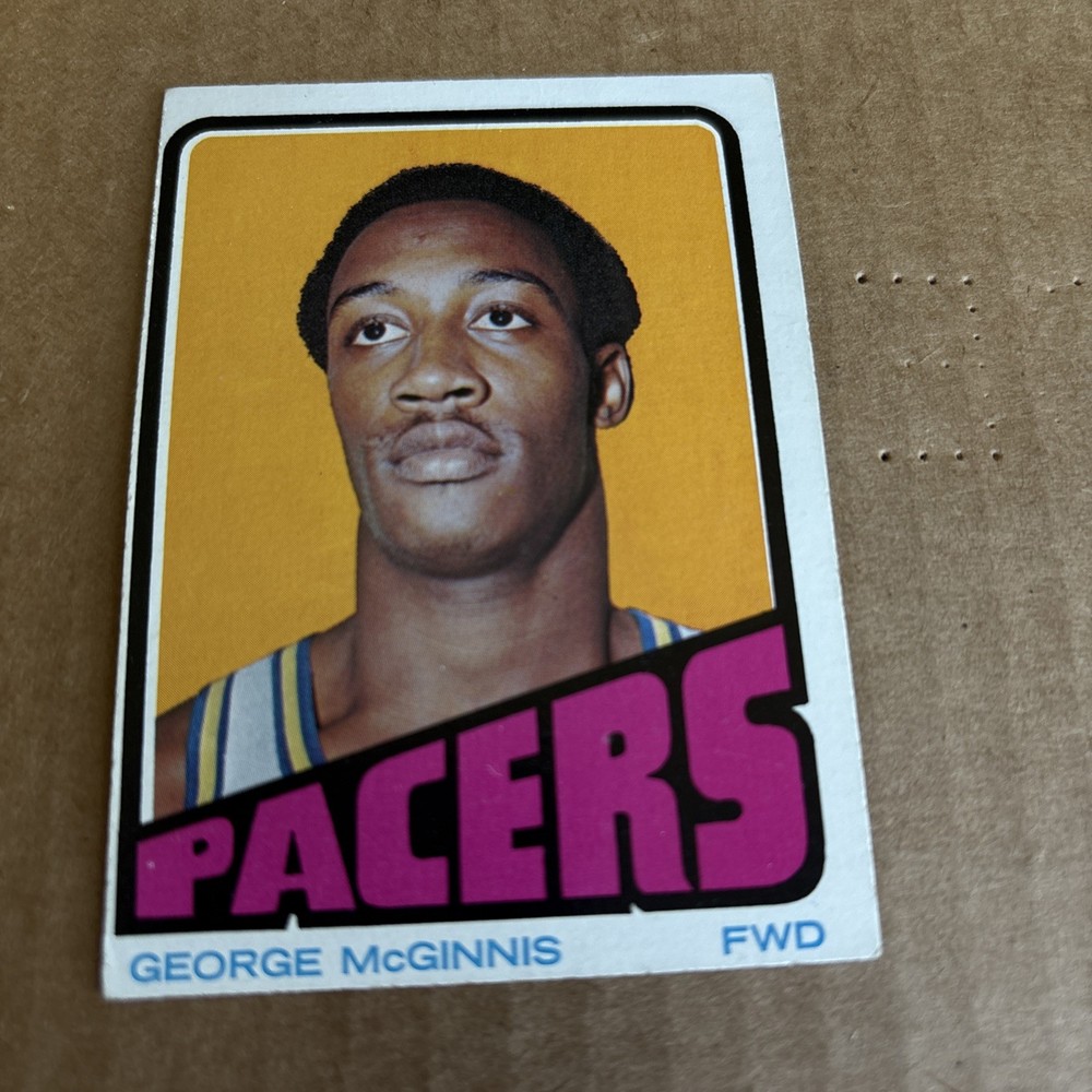 1972 Topps GEORGE McGINNIS RC #183 Indiana Pacers Basketball Card (f8)