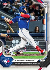 2026 Topps Now Card 127 Yohendrick Pinango 1st Hit in Debut-25 Cents Shipping!