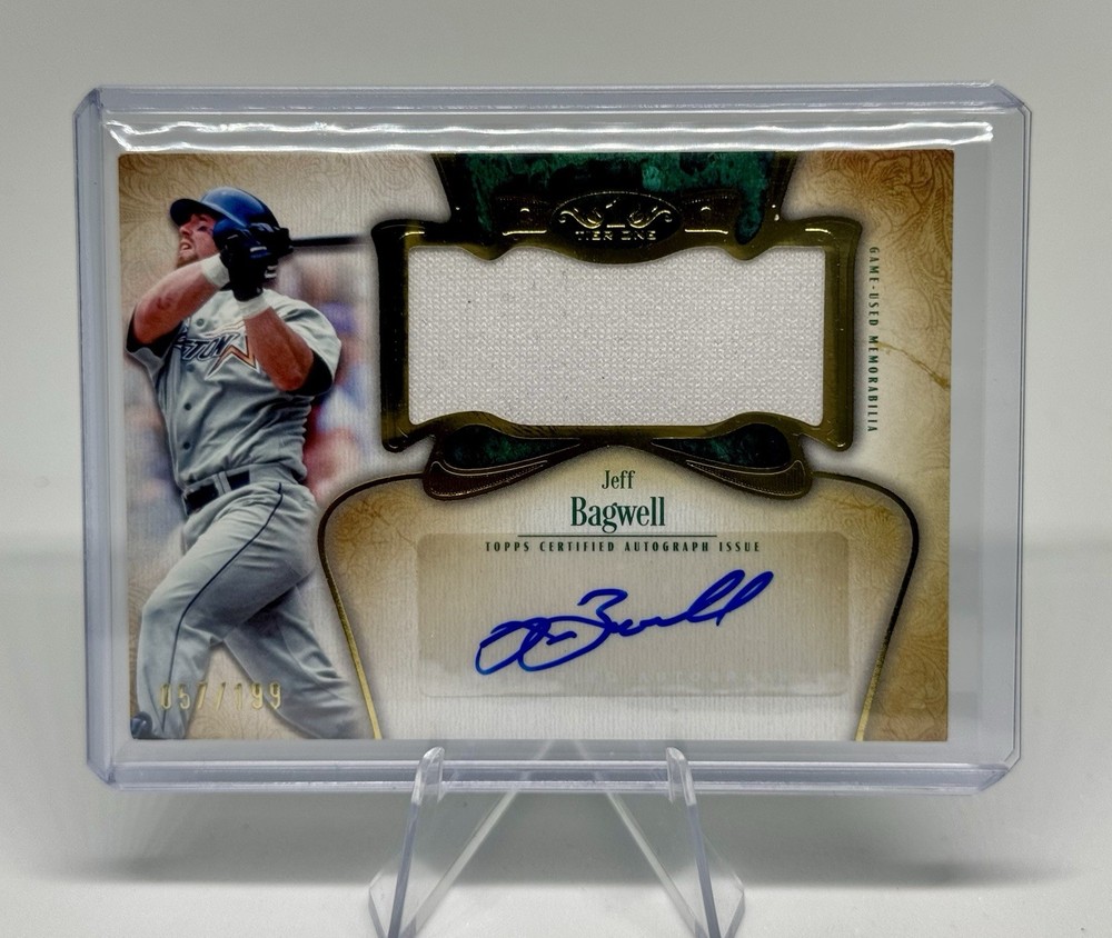 2026 Topps Tier One Jeff Bagwell Auto Jumbo Relic Patch /199 Astros ATJR-JB