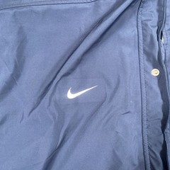 VTG Uconn Huskies Nike Jacket Mens XL Full Zip Blue Team Issued Windbreaker Coat