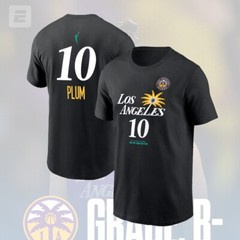 SALE 30% – Kelsey Plum #10 Los Angeles Sparks 2025 Player Name & Number Fans
