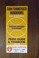 1967-68 San Francisco Warriors NBA Press Guide! Nate Thurmond A2. Ends on 30th