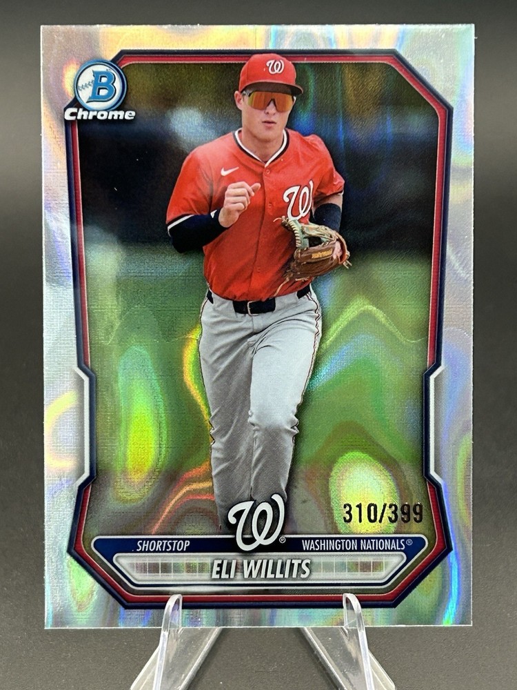 2026 Bowman Chrome Prospects Lava Refractor /399 Eli Willits #BCP-95 Nationals