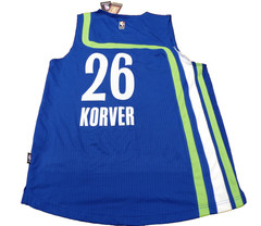 ADIDAS NBA ATLANTA HAWKS KYLE KORVER LATIN NIGHTS BLUE SWINGMAN JERSEY SIZE M