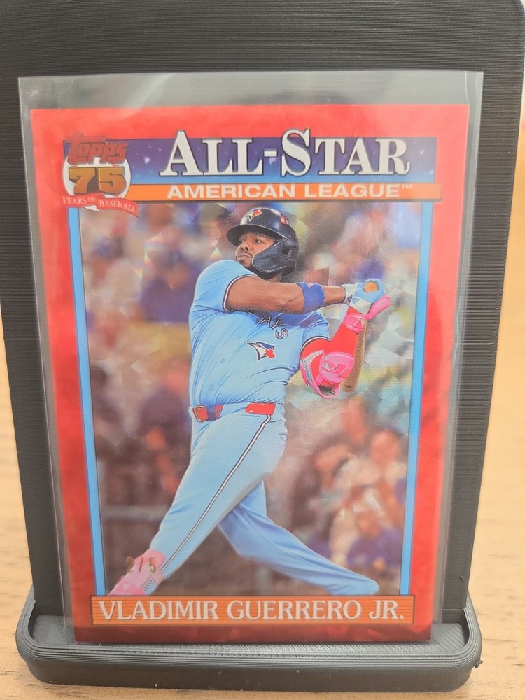 2026 Topps Series 2 Vladimir Guerrero Jr #91AS-37 🚨 Red Crackle Foil /5 🚨