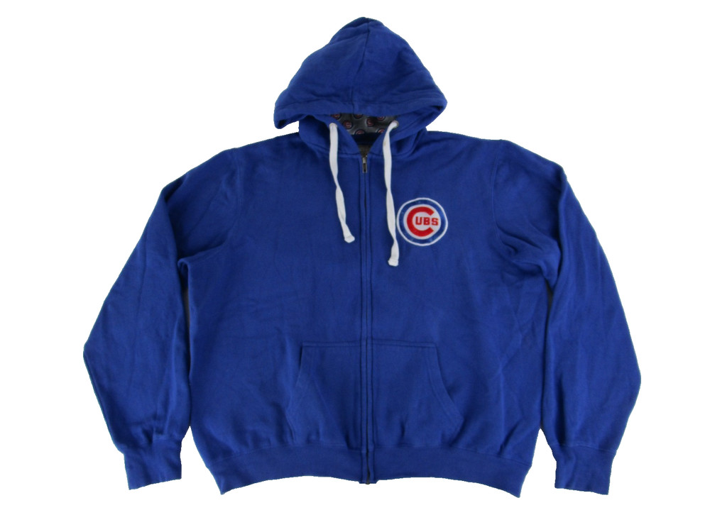 MLB Chicago Cubs Soft As A Grape Women&rsquo;s Hoodie Sweatshirt Full Zip Up Size 3
