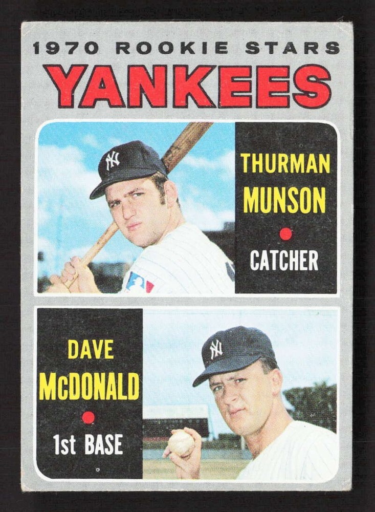 1970 Topps Yankees Rookie Stars (Thurman Munson/McDonald) #189 VG TV10976