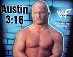 The Rock Stone Cold Steve Austin Ricky Steamboat Lenny Hurst Wrestling photo