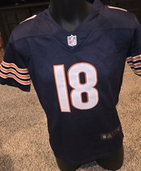 Chicago Football #18 Home Blue Stitched Youth LARGE Jersey Size Kids