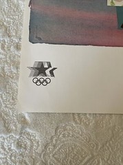 Vintage Billy Al Bengston 1984 Los Angeles Olympic Poster 24&Prime; x 36&Prime; Rare