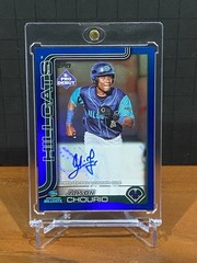 2025 Topps Pro Debut – Jaison Chourio #PD-177 Blue Foil Autographs /150 (AU, RC)