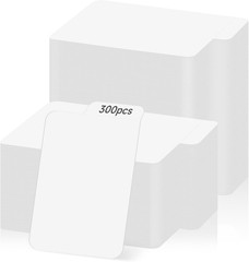 300-Piece Blank White Trading Card Dividers with Tabs
