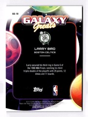 2025-26 Topps Chrome Cosmic #GG-10 Larry Bird Galaxy Greats Purple Nebula /150