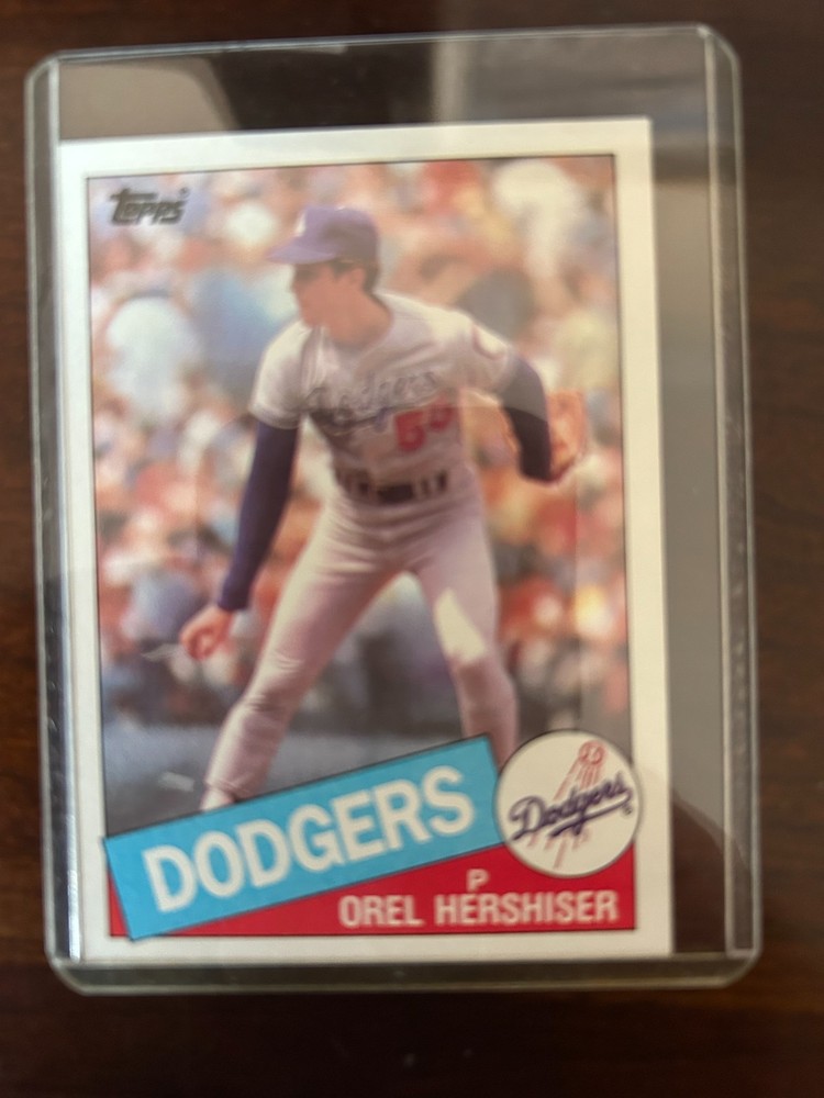 Oral Hershiser 26 card lot including rookie card all in near mint condition