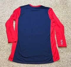 Gonzaga Bulldogs Nike Dri Fit Team Issued Long Sleeve Shooting Shirt Size Large