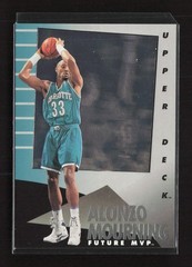 1992-93 Upper Deck MVP Holograms #34 Alonzo Mourning Charlotte Hornets