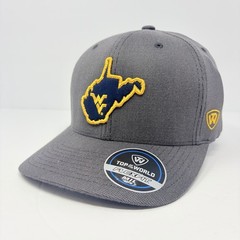 Top Of The World NCAA West Virginia Mountaineers Mens Fitted Hat Cap Size M/L