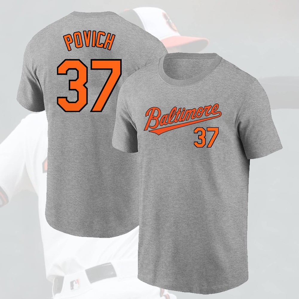 HOT !! Cade Povich #37 Baltimore Orioles 2026 Player Name & Number For Fans