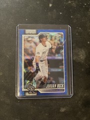 2026 Topps Chrome Jordan Beck Blue Wave Refractor /150 RC Rockies