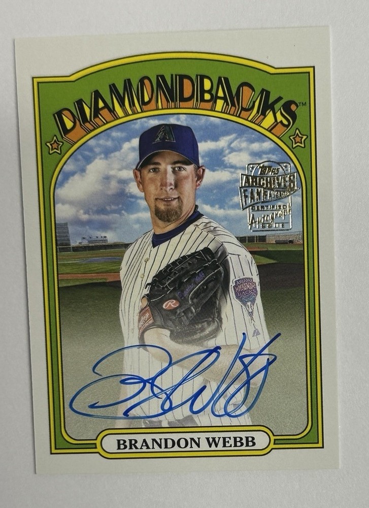 2022 Topps Archives Fan Favorites Brandon Webb Auto
