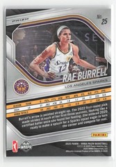 2025 Panini Prizm WNBA #25 Rae Burrell Blue Velocity Prizms