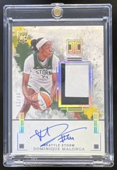 2025 Impeccable WNBA Elegance Jersey Holo Silver #40 Dominique Malonga Auto /25