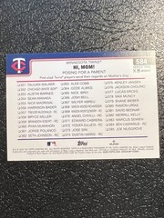⭐️2025 Topps Minnesota Twins Team Card Orange Diamante 06/25 Hi Mom! #584⭐️
