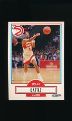 1990-91 Fleer #1 John Battle UER * Guard * Atlanta Hawks * NM *