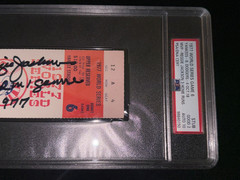 Reggie Jackson signed 1977 World Series Game 6 Ticket PSA DNA Slab Auto 10 C6507