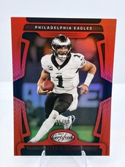 2025 Panini Certified Jalen Hurts #79 Mirror Red #/99
