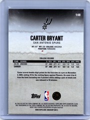 2026 Topps Carter Bryant Spurs RC #148