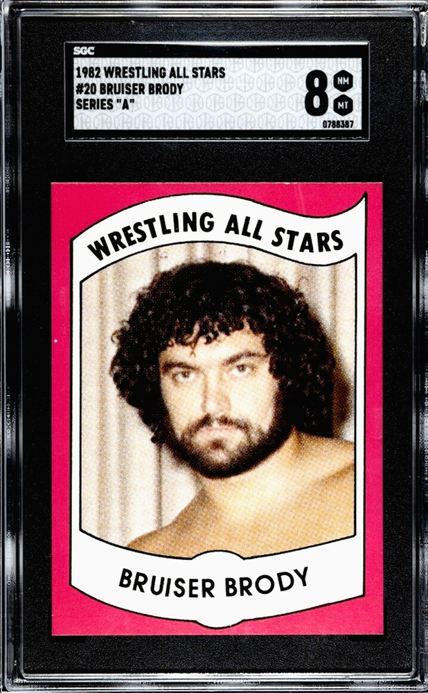 Bruiser Brody 1982 Wrestling All Stars SGC 8 Rookie Card RC Series A #20