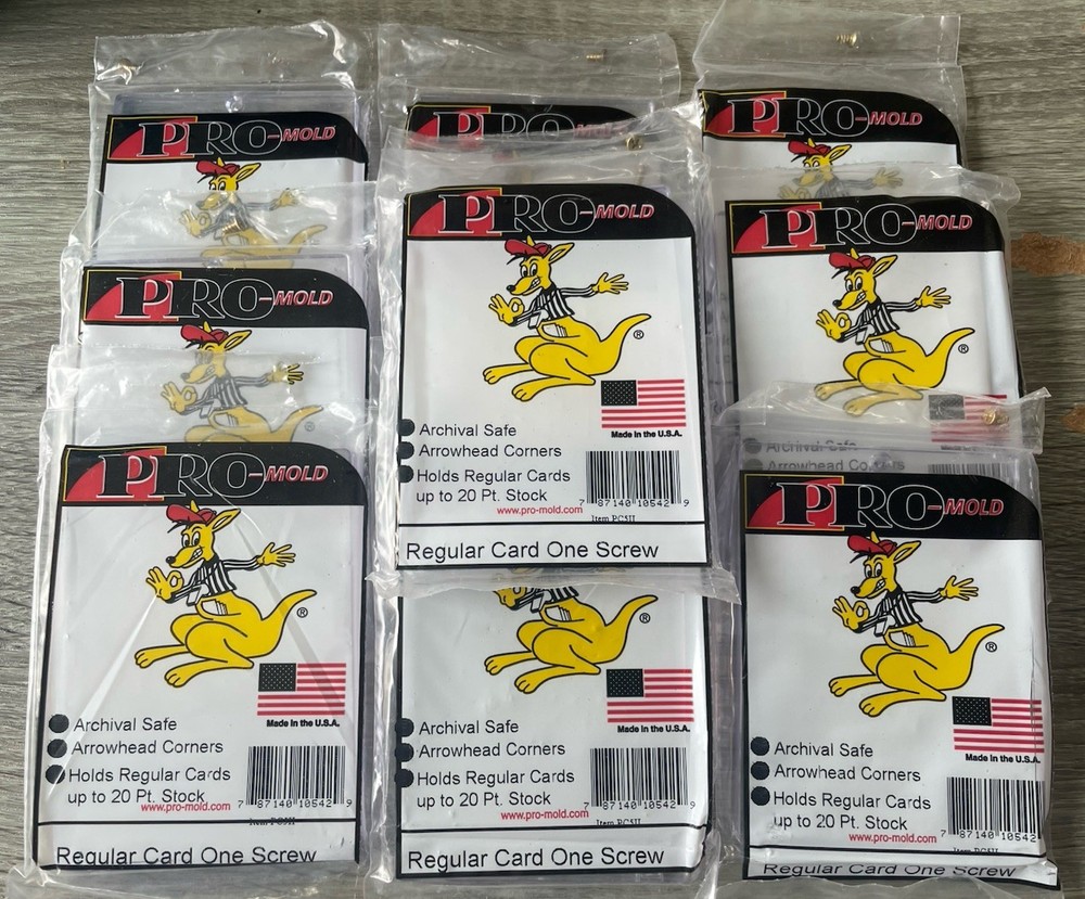🔥 Lot Of 10 • Pro Mold PC5II Regular Card One Screw Card Protector New NIP
