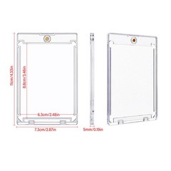 1-10X Magnetic Card Holders 35PT-360PT For Trading Sports Card Protectors Sleeve