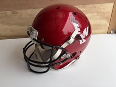 Eastern Washington Eagles football helmet. Adult Schutt Replica. Full Size