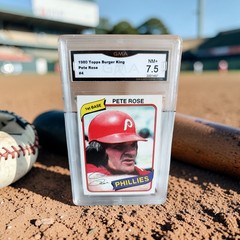 1980 Topps Burger King #4 Pete Rose GMA 7.5 Near Mint Baseball Card