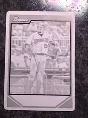 2007 Bowman Washington Nationals Nick Johnson #127 Black Printing Plate 1 of 1