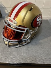 MIRRORED Full Size Football Helmet Visors Comes With Set of Clips DISPLAY ONLY