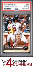 2022 TOPPS NOW #659 RONALD ACUNA JR. BRAVES POP 1 PSA 10