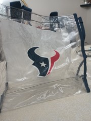 NFL Foco Green Bay Packers Clear Reusable Bag 12 X 12 X 6