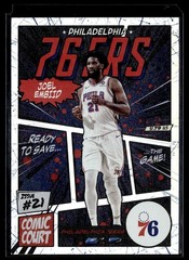 2025-26 Topps Comic Court Case Hit Joel Embiid Philadelphia 76ers #CC-8